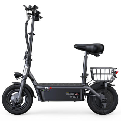 Lightweight foldable two-wheel adult electric scooter with seat for city use