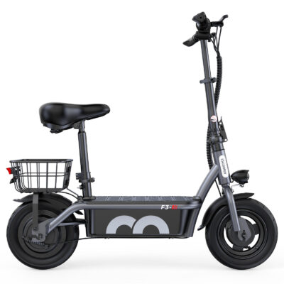 Lightweight foldable two-wheel adult electric scooter with seat for city use