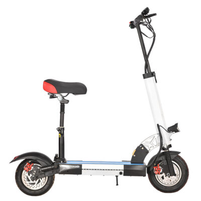 New model dual-wheel adult electric scooter with seat and front single headlight