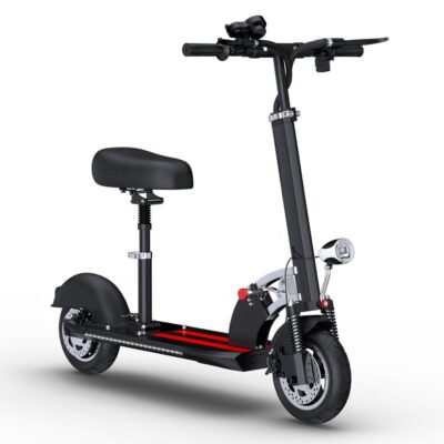 New model dual-wheel adult electric scooter with seat and front single headlight