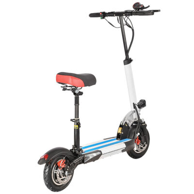New model dual-wheel adult electric scooter with seat and front single headlight