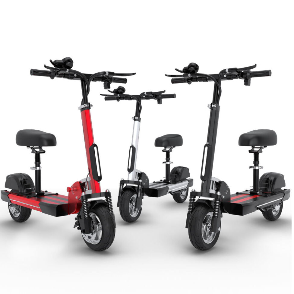 New model foldable two-wheel adult electric scooter with seat for commuting