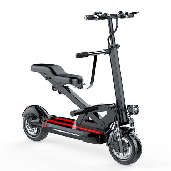 New off-road foldable electric scooter with seat for adults