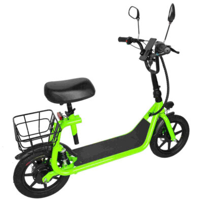 Off-road adult electric scooter with seat for rough terrain