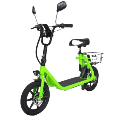 Off-road adult electric scooter with seat for rough terrain