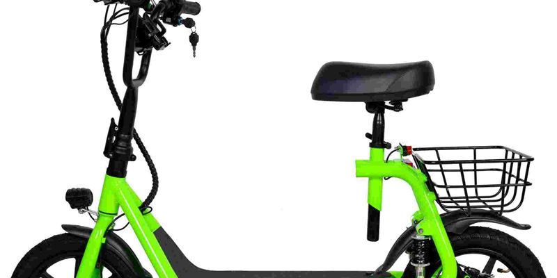 Off-road adult electric scooter with seat for rough terrain