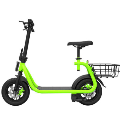 Off-road adult electric scooter with seat for rough terrain