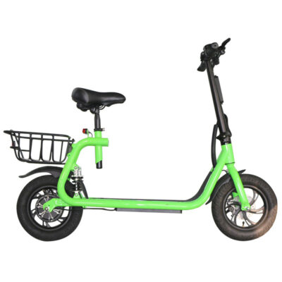 Off-road adult electric scooter with seat for rough terrain