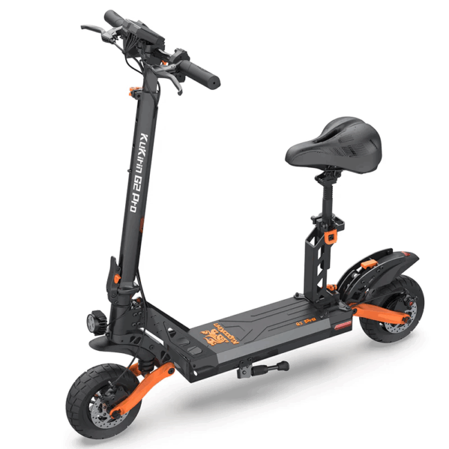 Professional electric scooter with seat for adult riders
