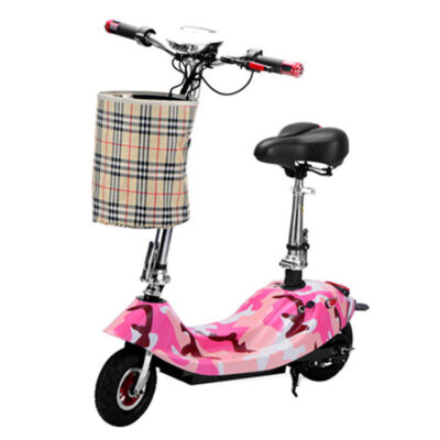 Two-wheel foldable electric scooter with seat for daily commuting