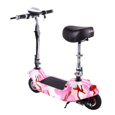 Two-wheel foldable electric scooter with seat for daily commuting