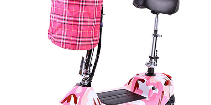 Two-wheel foldable electric scooter with seat for daily commuting